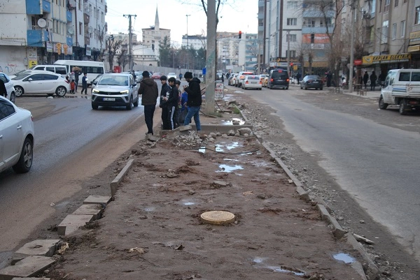 Diyarbakır'ın Bağlar ilçesinde bulunan iki cadde kaderine terk edildi